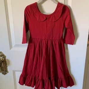 Elegant Scarlet Kids Dress